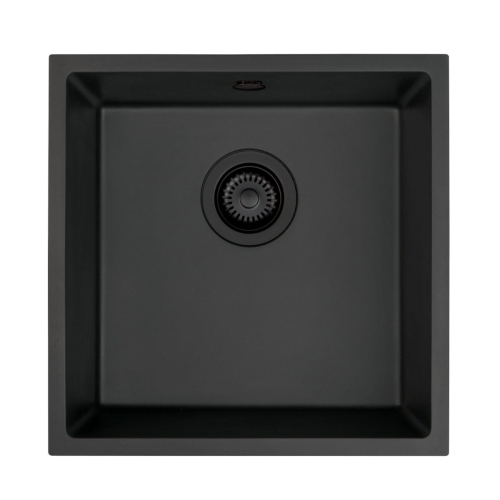 DEANTE komora podblatowa CORDA grafit metalik granit 440x440x194 3,5" + osprzęt space-saver nero grafit metalik