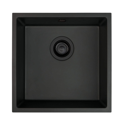 DEANTE komora podblatowa CORDA nero granit 440x440x194 3,5" + osprzęt space-saver nero czarny