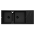 DEANTE Zlewozmywak MAGNETIC nero granit 2k z/o 1160x500x224, 3,5" + osprzęt space-saver nero click czarny