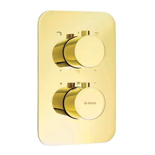 DEANTE element zewnętrzny do box-a termostatycznego bxy_x44t gold okrągły złoty