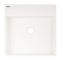 DEANTE umywalka CORREO alabaster stawiana na blat 400x400 mm alabaster