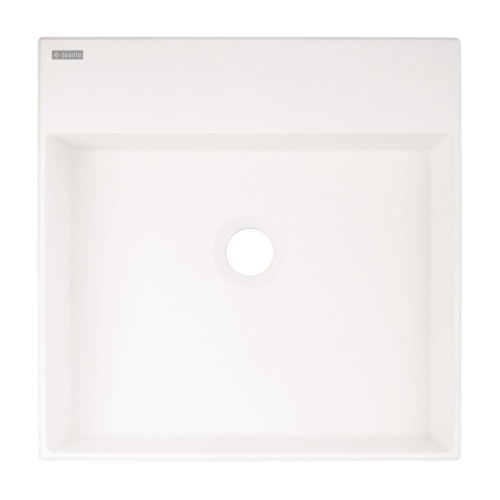 DEANTE umywalka CORREO alabaster stawiana na blat 400x400 mm alabaster