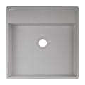 DEANTE umywalka CORREO szary metalik stawiana na blat 400x400 mm szary metalik