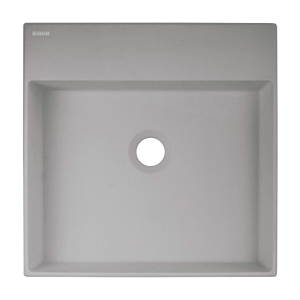 DEANTE umywalka CORREO szary metalik stawiana na blat 400x400 mm szary metalik