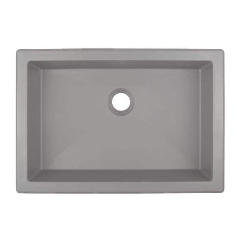 DEANTE umywalka CORREO szary metalik stawiana na blat 500x400 mm szary metalik