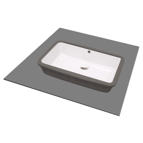 DEANTE umywalka TEMISTO biała podwieszana 500x300 mm biały