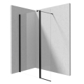DEANTE ruchomy panel do walk-in KERRIA PLUS nero czarny