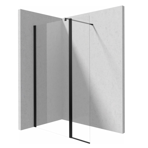 DEANTE ruchomy panel do walk-in KERRIA PLUS nero czarny