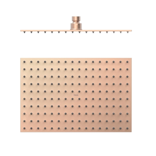 TRES deszczownica 300x200 mm, 24-k matowe różowe złoto