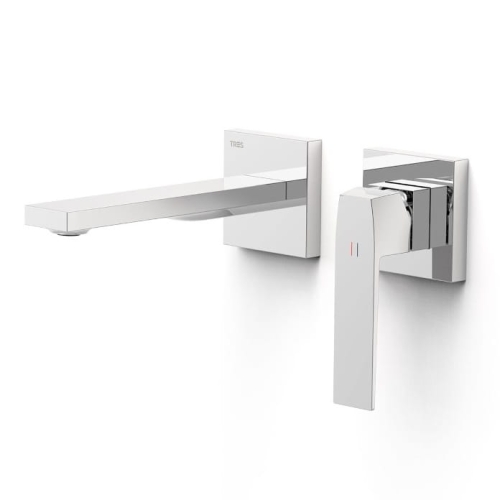 TRES SLIM bateria umywalkowa podtynkowa, chrom