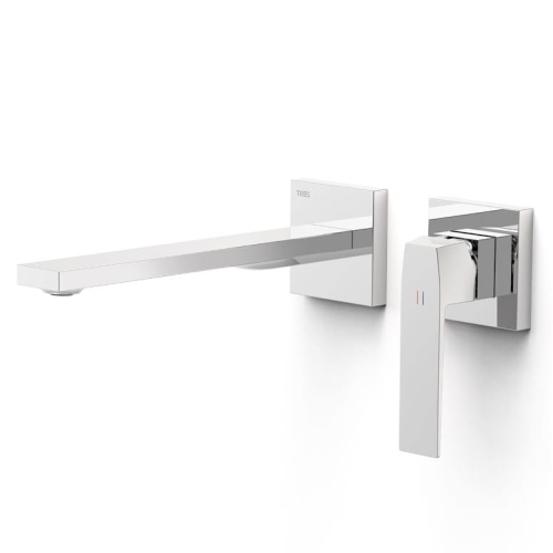 TRES SLIM bateria umywalkowa podtynkowa, chrom