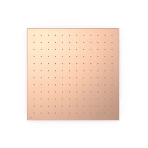 TRES deszczownica podtynkowa sufitowa 405x405 mm, 24-k matowe różowe złoto