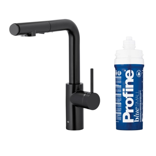 KFA DUERO PURE BASIC BLACK bateria kuchenna stojąca z filtrem PROFINE blue small