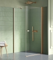 NEW TRENDY NEW SOLEO COPPER BRUSHED 70x80 cm kabina prostokatna, szkło transparentne