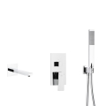 KFA LOGON zestaw natryskowy podtynkowy z wylewką, chrom