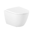 ROCA ONA RIMLESS COMPACTO zestaw miska wisząca z deską wolnoopadającą, biała