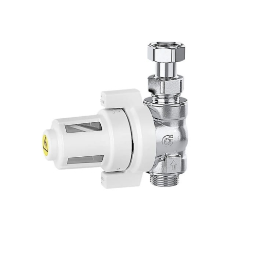 CALEFFI XS urządzenie filtrujące z magnesem do montażu pod kotłem, 3/4” GZ x 3/4” GW