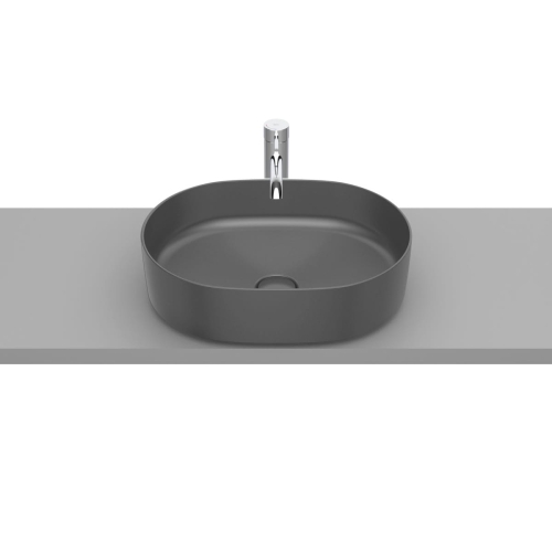 ROCA INSPIRA ROUND umywalka nablatowa 50 cm, onyks