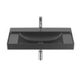 ROCA ONA umywalka ścienna 80 cm, czarny mat
