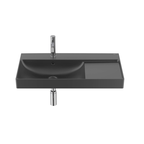 ROCA ONA umywalka ścienna 80 cm, czarny mat