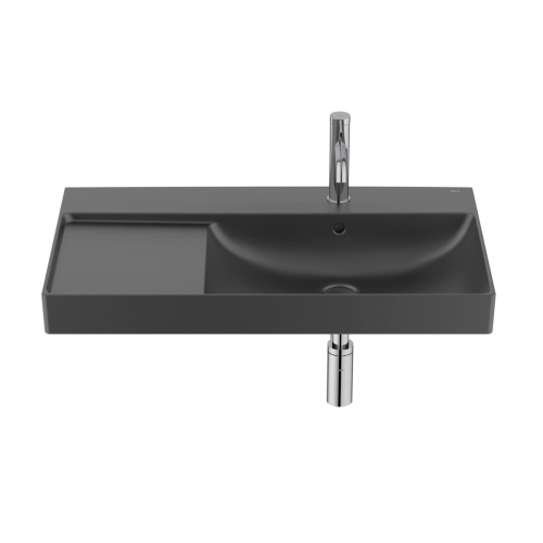 ROCA ONA umywalka ścienna 80 cm, czarny mat