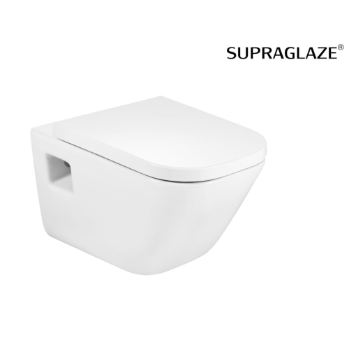 ROCA GAP SQUARE miska WC podwieszana z ukrytymi mocowaniami, supraglaze