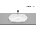 ROCA GAP ROUND umywalka wpuszczana w blat owalna 55 cm, supraglaze