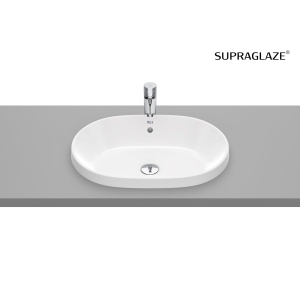 ROCA GAP ROUND umywalka wpuszczana w blat owalna 55 cm, supraglaze