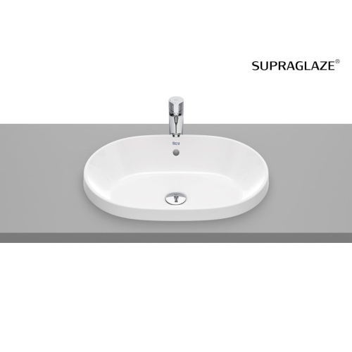 ROCA GAP ROUND umywalka wpuszczana w blat owalna 55 cm, supraglaze