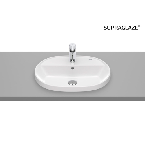 ROCA GAP ROUND umywalka wpuszczana w blat owalna 55 cm, supraglaze