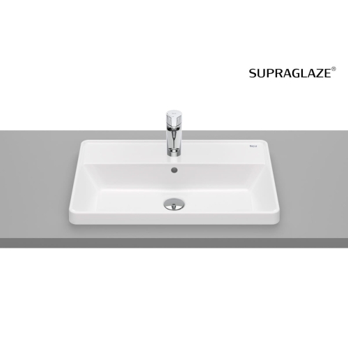 ROCA GAP SQUARE umywalka wpuszcxana w blat prostokątna 60 cm, supraglaze