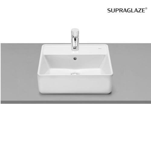 ROCA GAP SQUARE umywalka nablatowa prostokątna 42 cm, supraglaze