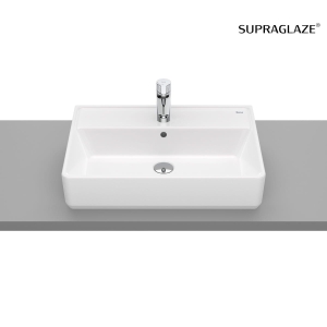 ROCA GAP SQUARE umywalka nablatowa prostokątna 60 cm, supraglaze
