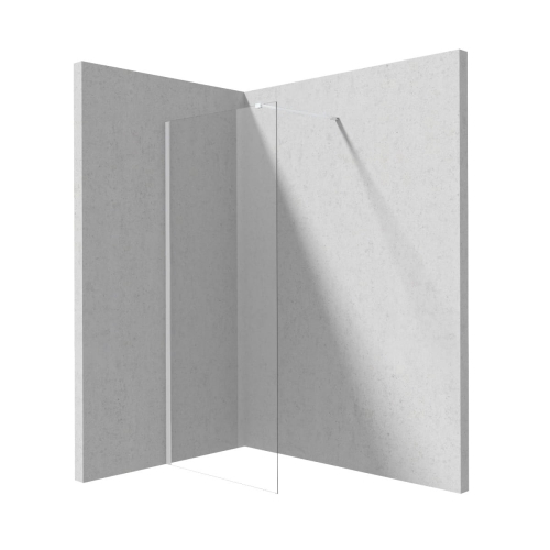 DEANTE Ścianka prysznicowa PRIZMA walk-in 90 cm bianco kolor biały