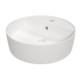 DEANTE Umywalka ROUND ceramiczna nablatowa z miejscem na baterię 420x120 kolor biały