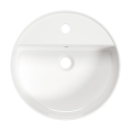 DEANTE Umywalka ROUND ceramiczna nablatowa z miejscem na baterię 420x120 kolor biały