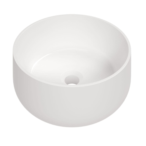 DEANTE Umywalka ARNIKA ceramiczna nablatowa 353x180 kolor biały