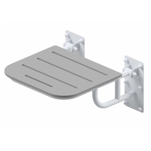 MAKOINSTAL krzesło prysznicowe uchylne z podporami, białe