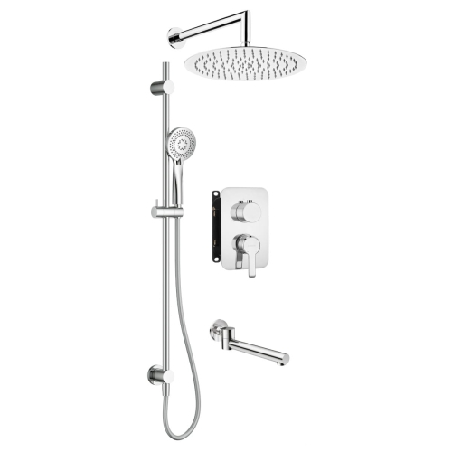 DEANTE Zestaw prysznicowy ARNIKA podtynkowy z BOXem mieszaczowym kolor chrom