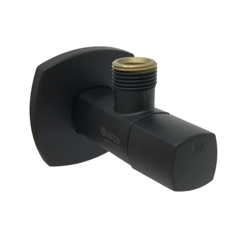 ARCO zawór kątowy 1/2"x3/8", czarny mat