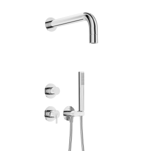 DEANTE Zestaw prysznicowy SILIA podtynkowy z główką prysznicową kolor chrom