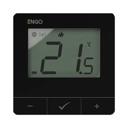 ENGo regulator E25-230W wifi, zasilany bateryjnie, czarny