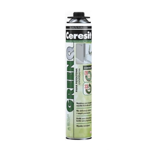 CERESIT GreenQ CONTROL+, piana poliuretanowa pistoletowa