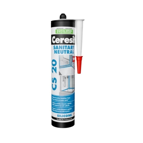 CERESIT CS 20 silikon sanitarny neutralny bezbarwny, 280 ml