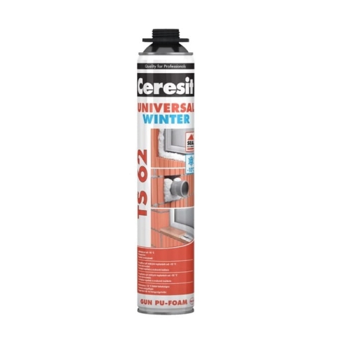 CERESIT TS 62 WINTER zimowa piana montażowa, 750 ml