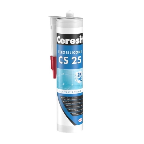 CERESIT CS 25 silikon sanitarny bezbarwny, 280 m