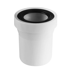 MCALPINE Króciec WC 110/150 biały prosty , z uszczelką wargową
