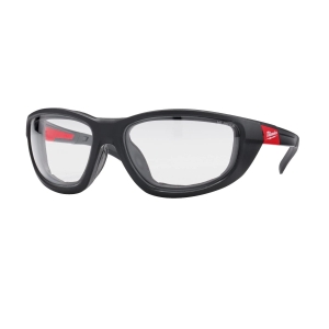 MILWAUKEE okulary ochronne premium z uszczelką, szkła bezbarwne