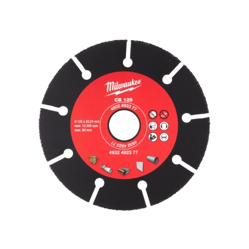 MILWAUKEE tarcza z nasypem z węglika wolframu 125 mm