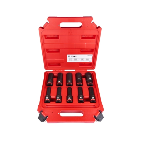 MILWAUKEE zestaw nasadek udarowch SHOCKWAVE™ IMPACT DUTY STD 1"  10 szt.